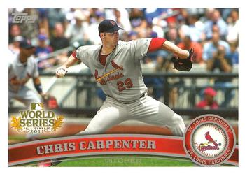 2011 Topps World Series Champions St. Louis Cardinals #WS14 Chris Carpenter Front