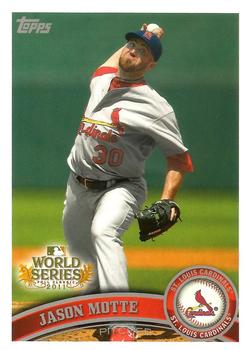 2011 Topps World Series Champions St. Louis Cardinals #WS18 Jason Motte Front