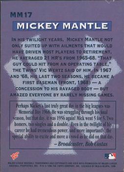 1996 Stadium Club - Mickey Mantle #MM17 Mickey Mantle Back