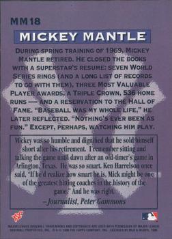 1996 Stadium Club - Mickey Mantle #MM18 Mickey Mantle Back
