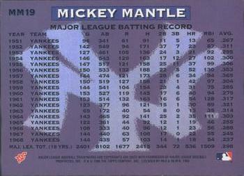 1996 Stadium Club - Mickey Mantle #MM19 Mickey Mantle Back