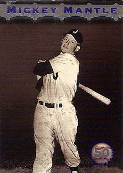 1996 Stadium Club - Mickey Mantle #MM1 Mickey Mantle Front