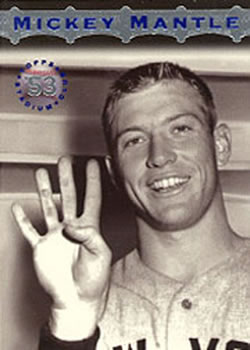 1996 Stadium Club - Mickey Mantle #MM4 Mickey Mantle Front