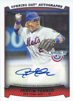 2013 Topps Opening Day - Autographs #ODA-JT Justin Turner Front