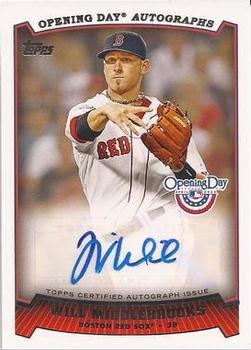 2013 Topps Opening Day - Autographs #ODA-WM Will Middlebrooks Front