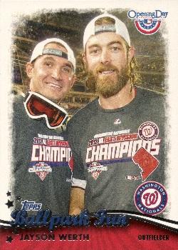 2013 Topps Opening Day - Ballpark Fun #BF-14 Jayson Werth Front