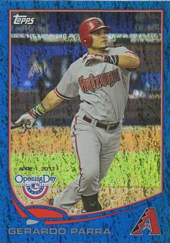 2013 Topps Opening Day - Blue #34 Gerardo Parra Front