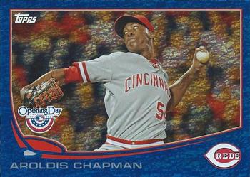 2013 Topps Opening Day - Blue #12 Aroldis Chapman Front