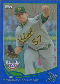 2013 Topps Opening Day - Blue #24 Tommy Milone Front