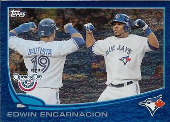 2013 Topps Opening Day - Blue #88 Edwin Encarnacion Front