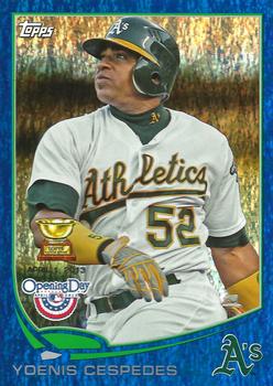 2013 Topps Opening Day - Blue #137 Yoenis Cespedes Front