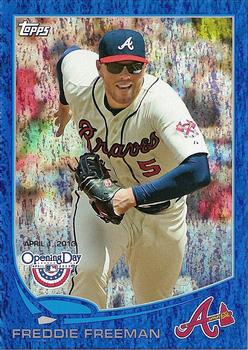 2013 Topps Opening Day - Blue #182 Freddie Freeman Front