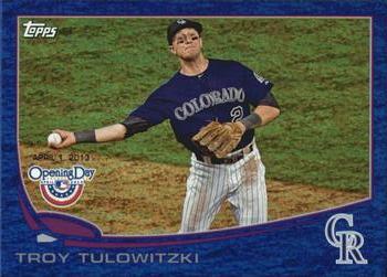 2013 Topps Opening Day - Blue #219 Troy Tulowitzki Front
