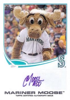 2013 Topps Opening Day - Mascot Autographs #MA-3 Mariner Moose Front