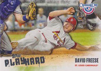 2013 Topps Opening Day - Play Hard #PH-21 David Freese Front