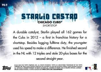 2013 Topps Opening Day - Play Hard #PH-9 Starlin Castro Back