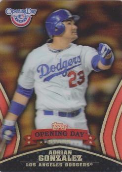 2013 Topps Opening Day - Opening Day Stars #ODS-17 Adrian Gonzalez Front