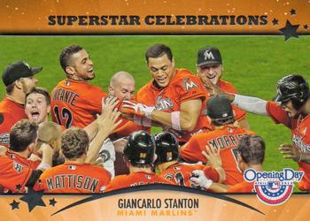 2013 Topps Opening Day - Superstar Celebrations #SC-5 Giancarlo Stanton Front