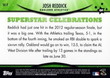 2013 Topps Opening Day - Superstar Celebrations #SC-7 Josh Reddick Back