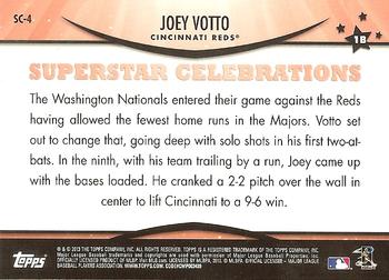 2013 Topps Opening Day - Superstar Celebrations #SC-4 Joey Votto Back