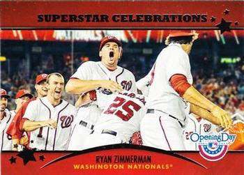 2013 Topps Opening Day - Superstar Celebrations #SC-8 Ryan Zimmerman Front