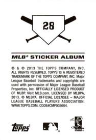 2013 Topps Stickers #28 Raymond Back