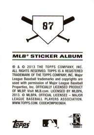 2013 Topps Stickers #87 Ryan Doumit Back