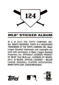 2013 Topps Stickers #124 Justin Smoak Back