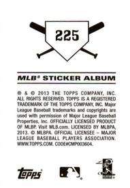 2013 Topps Stickers #225 Fredbird Back
