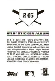 2013 Topps Stickers #245 Brandon League Back