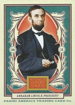 2013 Panini Golden Age #1 Abraham Lincoln Front