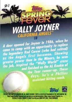 2013 Topps - Spring Fever #SF-1 Wally Joyner Back