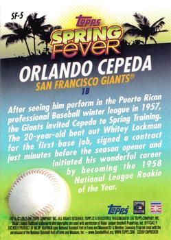 2013 Topps - Spring Fever #SF-5 Orlando Cepeda Back