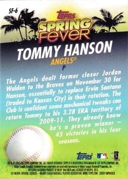 2013 Topps - Spring Fever #SF-6 Tommy Hanson Back