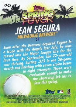 2013 Topps - Spring Fever #SF-25 Jean Segura Back