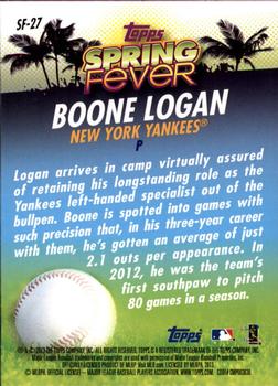 2013 Topps - Spring Fever #SF-27 Boone Logan Back