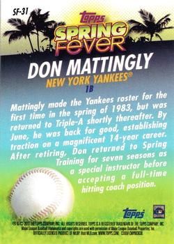 2013 Topps - Spring Fever #SF-31 Don Mattingly Back