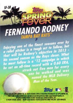 2013 Topps - Spring Fever #SF-38 Fernando Rodney Back