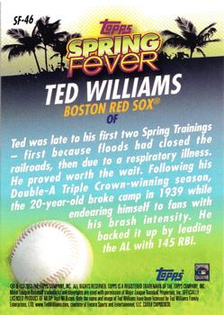 2013 Topps - Spring Fever #SF-46 Ted Williams Back