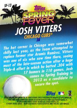 2013 Topps - Spring Fever #SF-13 Josh Vitters Back