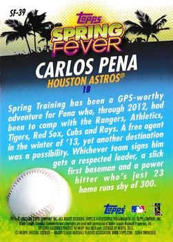 2013 Topps - Spring Fever #SF-39 Carlos Pena Back