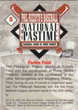 1995 Comic Images Phil Rizzuto's Baseball: The National Pastime #5 Forbes Field Back