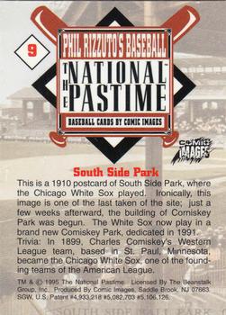 1995 Comic Images Phil Rizzuto's Baseball: The National Pastime #9 South Side Park Back