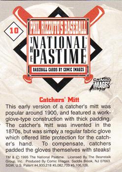 1995 Comic Images Phil Rizzuto's Baseball: The National Pastime #10 Catchers' Mitt Back
