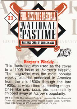 1995 Comic Images Phil Rizzuto's Baseball: The National Pastime #21 Harper's Weekly Back