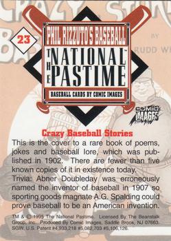 1995 Comic Images Phil Rizzuto's Baseball: The National Pastime #23 Crazy Baseball Stories Back