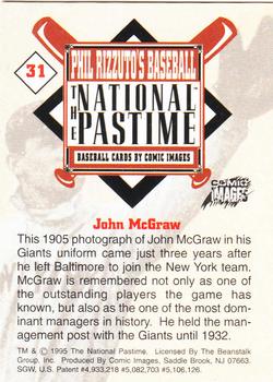 1995 Comic Images Phil Rizzuto's Baseball: The National Pastime #31 John McGraw Back