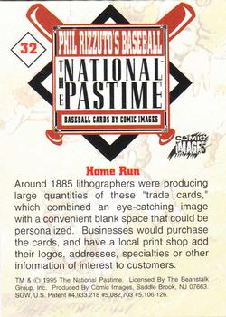 1995 Comic Images Phil Rizzuto's Baseball: The National Pastime #32 Home Run Back