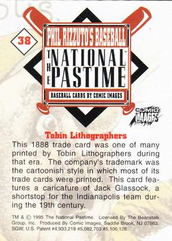 1995 Comic Images Phil Rizzuto's Baseball: The National Pastime #38 Tobin Lithographers Back
