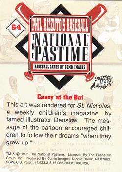 1995 Comic Images Phil Rizzuto's Baseball: The National Pastime #64 Casey at the Bat Back